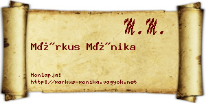 Márkus Mónika névjegykártya